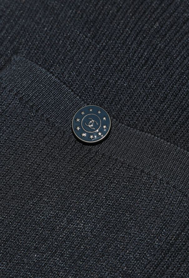 Chanel Ribbed 'CC' Cardigan - 7