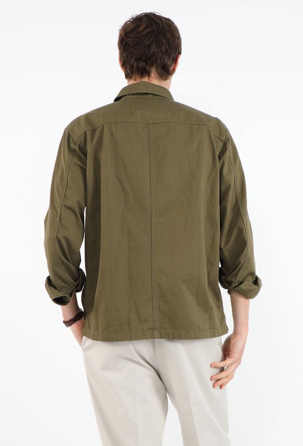 Saint Laurent 2024 Khaki Cargo Overshirt - 3