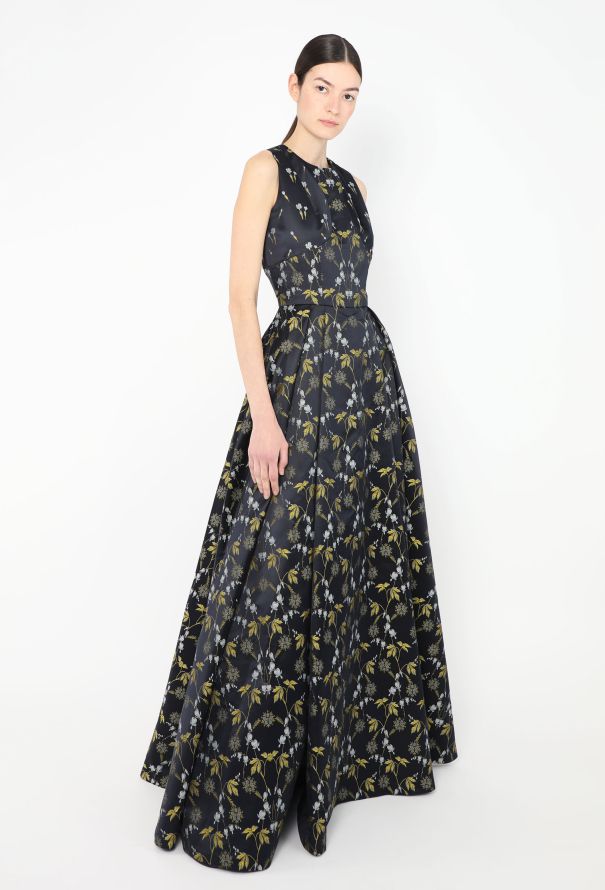 Alexander McQueen 2015 Jacquard Charmeuse Gown - 4 Alexander McQueen 2015 Jacquard Charmeuse Gown - 4