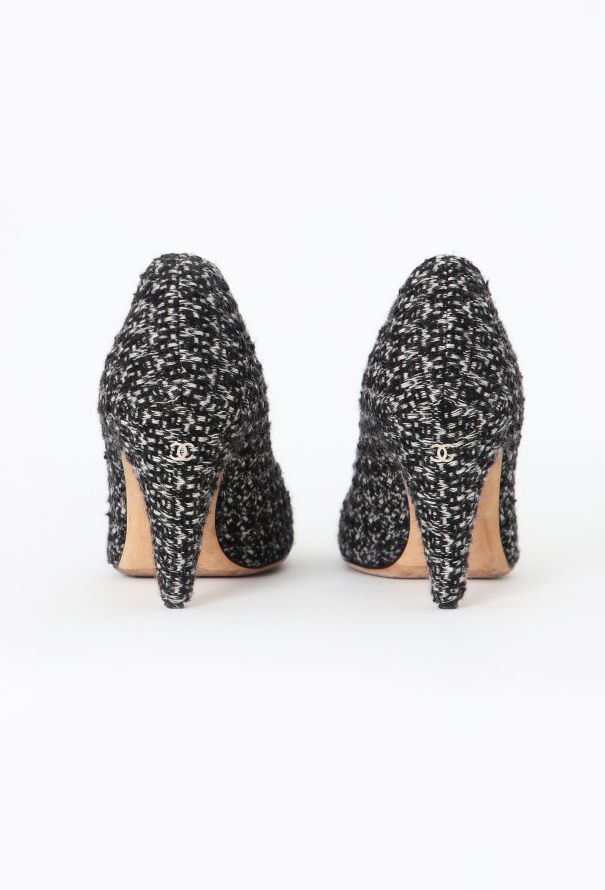 Chanel Tweed Camélia Pumps - 5 Chanel Tweed Camélia Pumps - 5