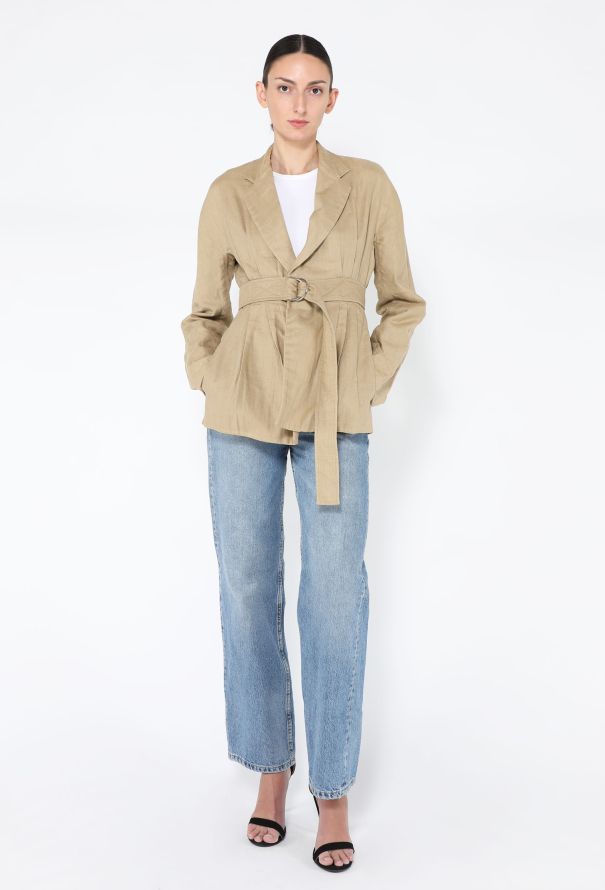 Céline Resort 2014 Belted Linen Jacket - 4