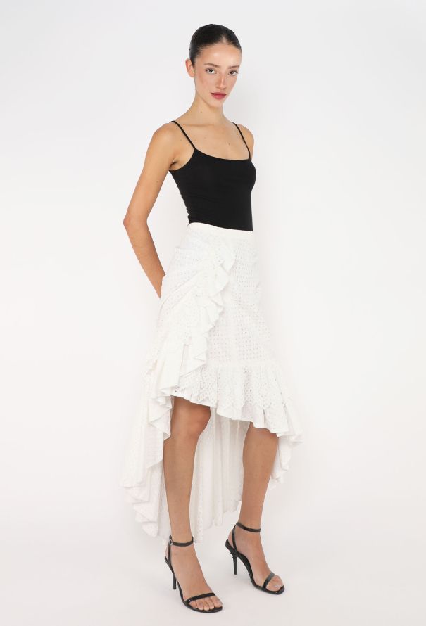 Rodarte F/W 2019  Eyelet Asymmetrical Skirt - 4