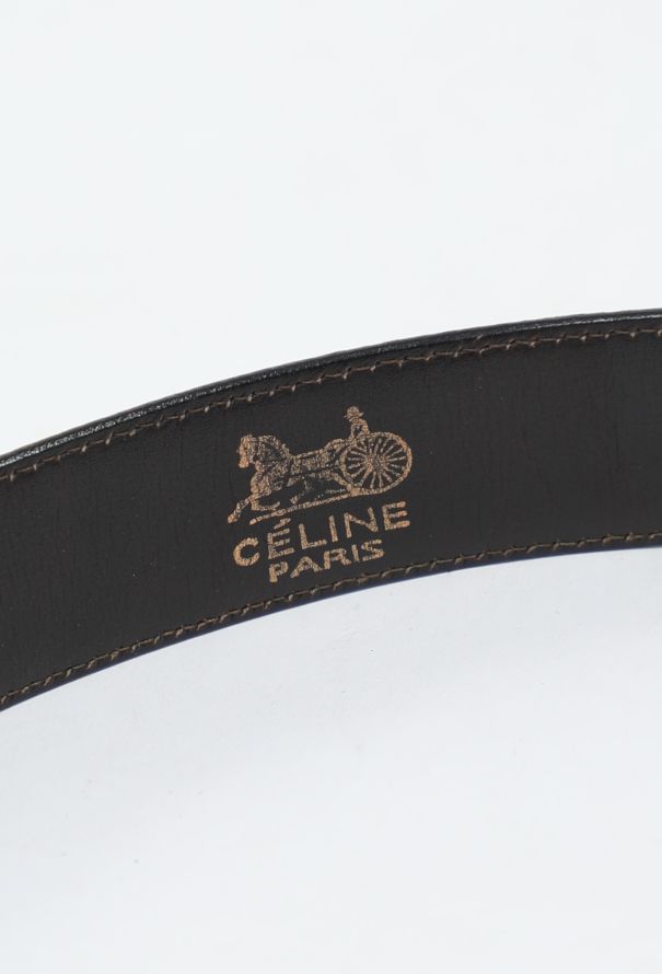 Céline Vintage Calèche Leather Belt - 5