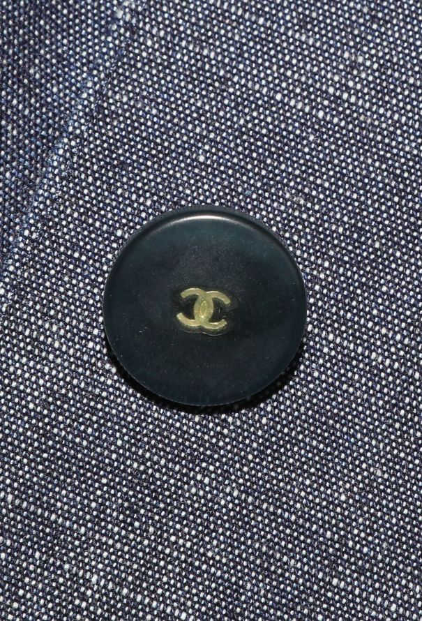 Chanel Denim Sequin 'CC' Jacket, 2000 - 7