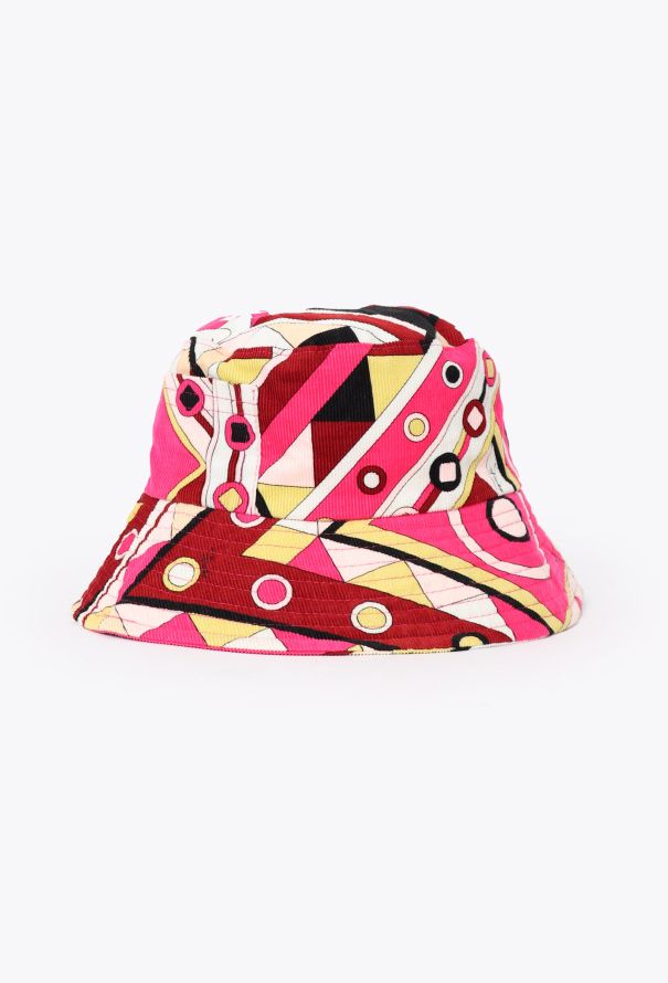 Emilio Pucci Graphic Corduroy Bucket Hat - 1