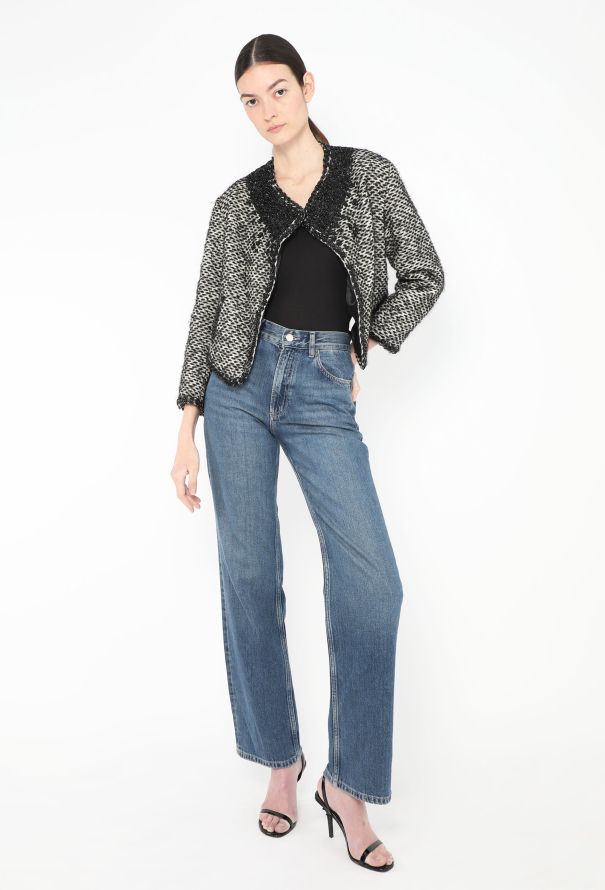 Jean Paul Gaultier Vintage Tweed Gradient Trim Jacket - 4 Jean Paul Gaultier Vintage Tweed Gradient Trim Jacket - 4