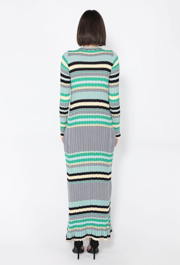 Céline Ribbed Chevron Knit Dress, Resort 2015 - 5
