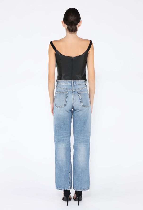 Khaite F/W 2022 Audra Lambskin Bustier Top - 5