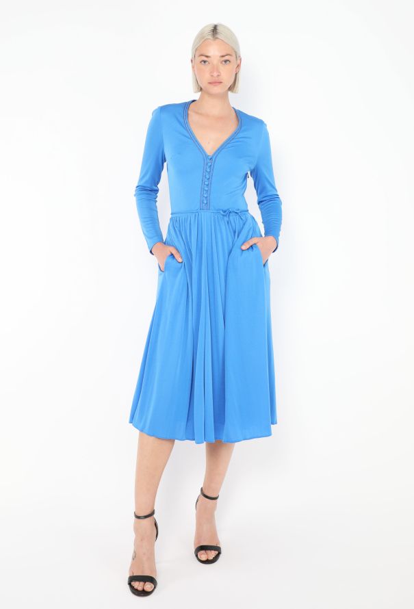 Louis Féraud Stitched Belted Dress - 3