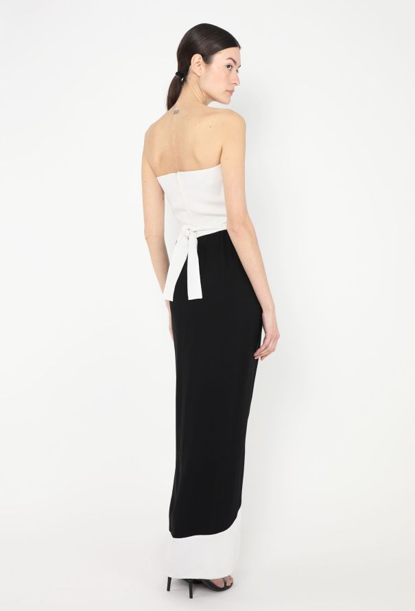 Valentino Vintage Belted Crêpe Tulip Dress - 2