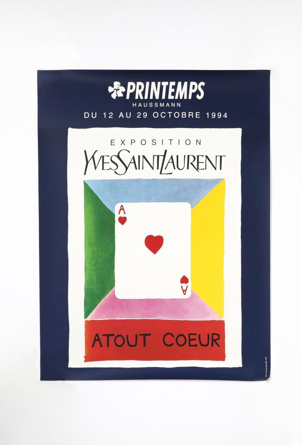 Saint Laurent 1994 'ATOUT CŒUR' Exhibition Poster - 1