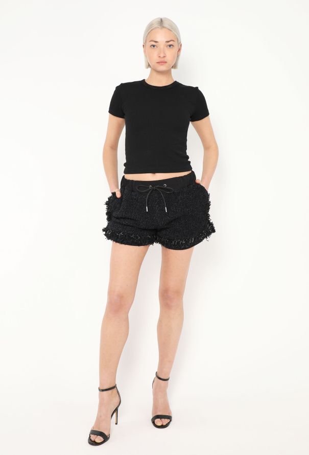 Sacai 2020 Frayed Tweed Ensemble - 5