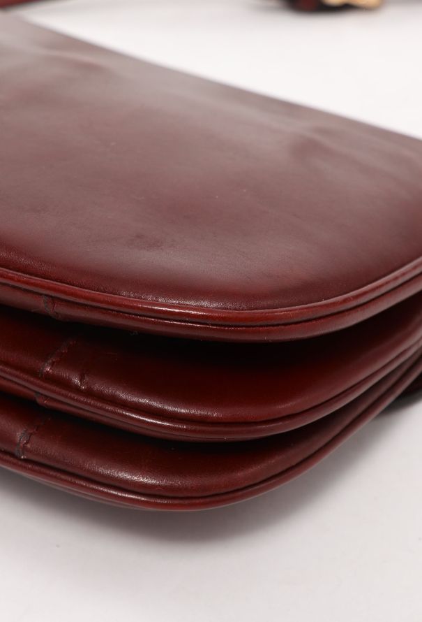 Céline Vintage Calèche Bag Burgundy - 9 Céline Vintage Calèche Bag Burgundy - 9