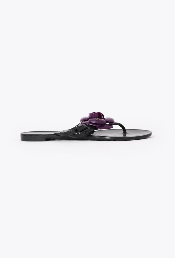 Chanel Camélia 'CC' Jelly Sandals - 2 Chanel Camélia 'CC' Jelly Sandals - 2
