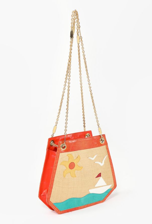 Bottega Veneta '80s Limited Edition Leather and Raffia Bag - 2