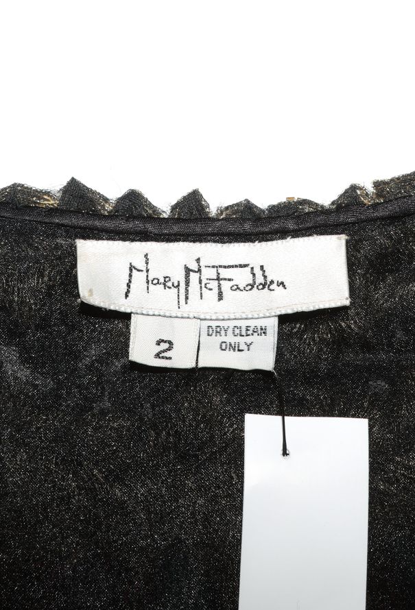 STUNNING Mary McFadden Hand-Embroidered Plissé Gown - 7