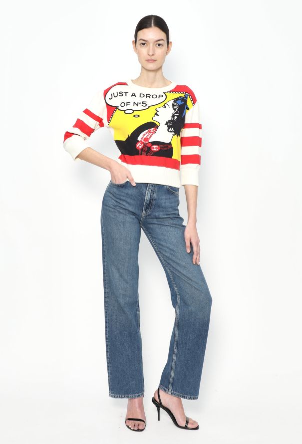 Chanel Collector F/W 2001 Graphic N°5 Sweater - 3