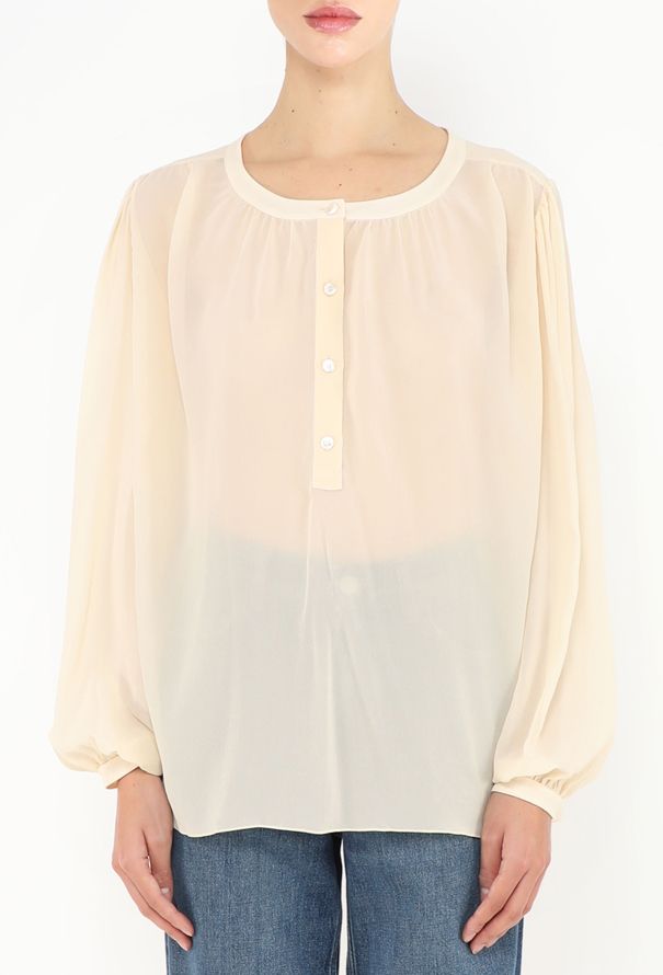 Céline 2024 Silk Georgette Blouse - 1