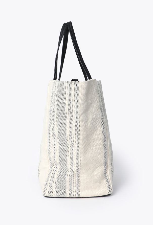 Céline Striped Canvas Phantom Tote - 3 Céline Striped Canvas Phantom Tote - 3