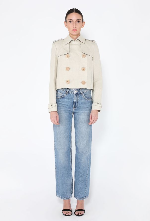 Chloé 2006 Cropped Trench Jacket - 3