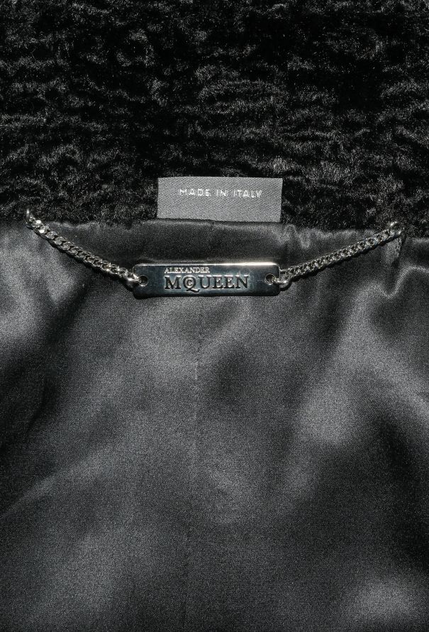 Alexander McQueen F/W 2014 Velvet Hooded Jacket - 6 Alexander McQueen F/W 2014 Velvet Hooded Jacket - 6