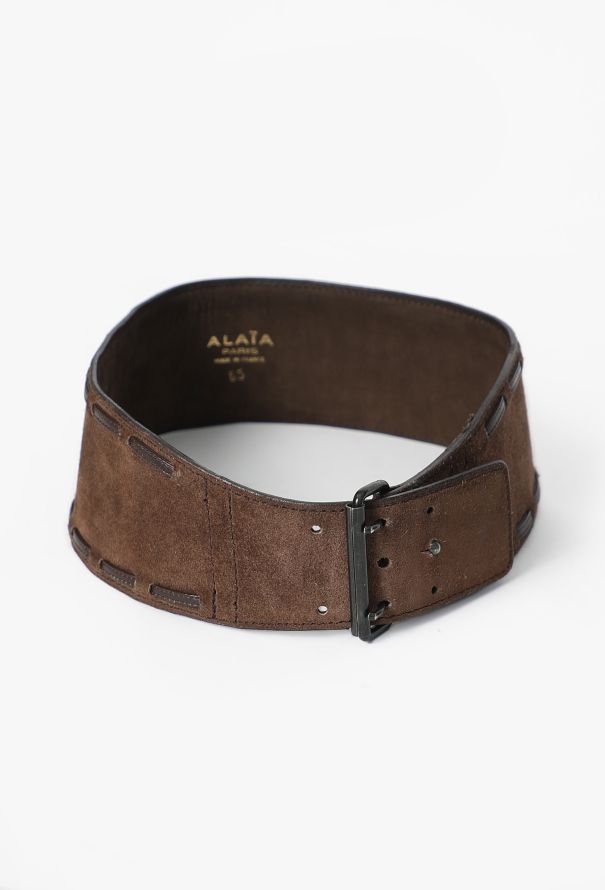 Alaïa F/W 1985 Interweaved Corset Belt - 4