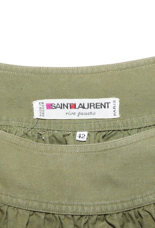 Saint Laurent Late '70s Belted Peasant Ensemble - 8 Saint Laurent Late '70s Belted Peasant Ensemble - 8