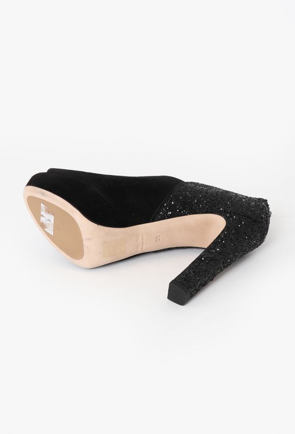 Miu Miu Embellished Suede Heels - 5 Miu Miu Embellished Suede Heels - 5