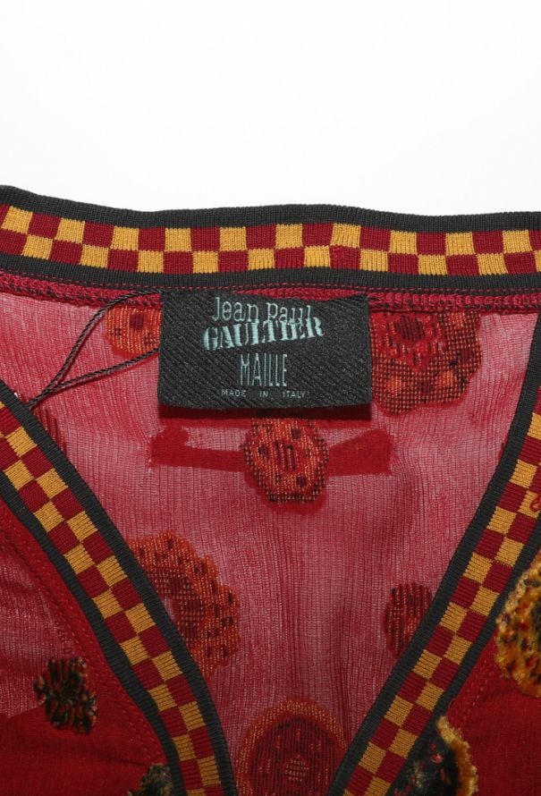 Jean Paul Gaultier Embroidered Chiffon Top, 2001 - 6