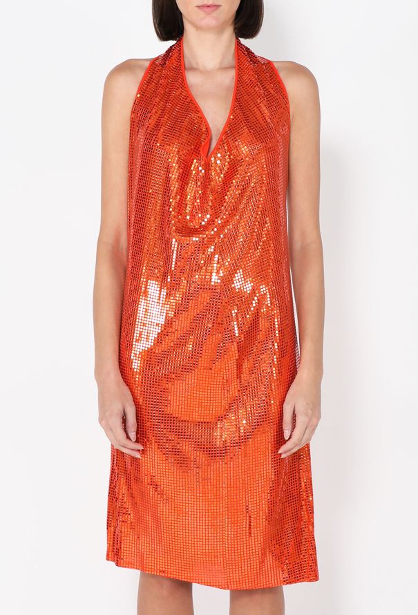 Bottega Veneta Mirror Sequin Halter Dress, S/S 2020 - 4
