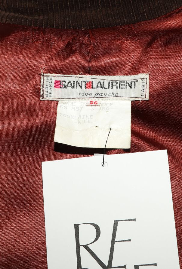 Saint Laurent F/W 1988 Corduroy Trim Blazer - 7 Saint Laurent F/W 1988 Corduroy Trim Blazer - 7