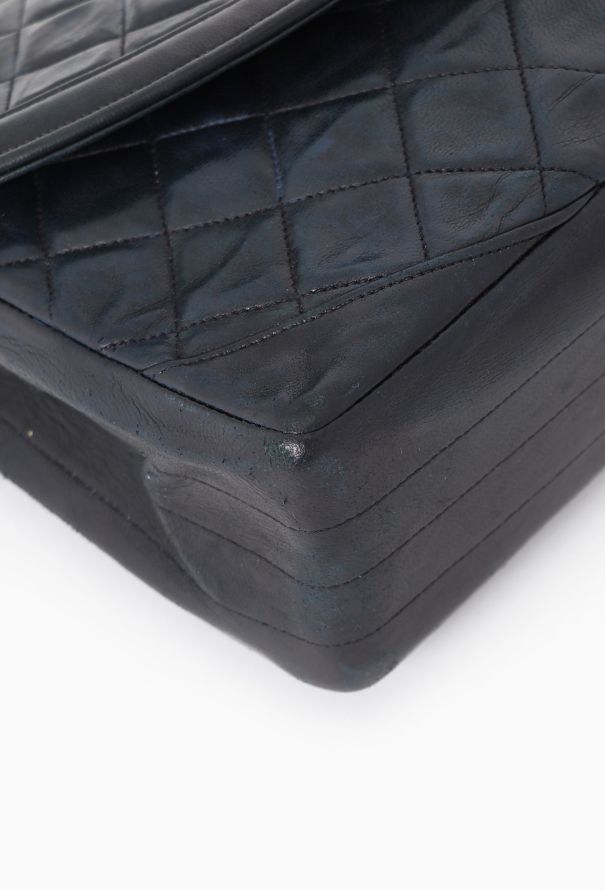 Chanel Navy Paris Double Flap Bag - 11 Chanel Navy Paris Double Flap Bag - 11