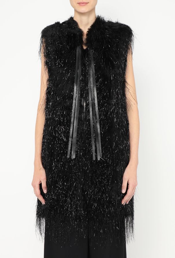 Saint Laurent F/W 2015 Iridescent Fur Vest - 2 Saint Laurent F/W 2015 Iridescent Fur Vest - 2