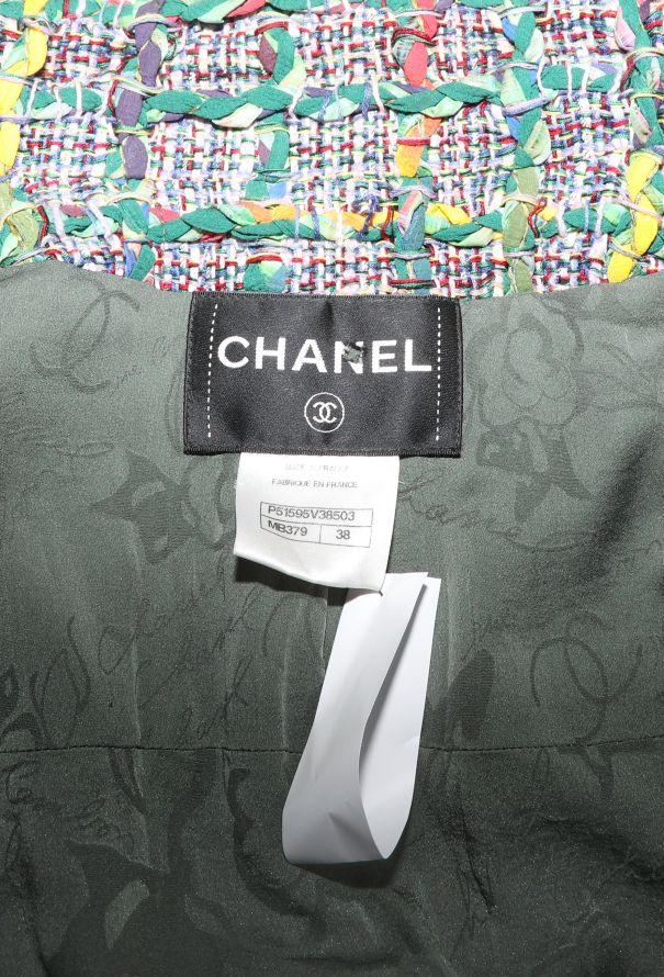 Chanel S/S 2015 Checkered Tweed Jacket - 8