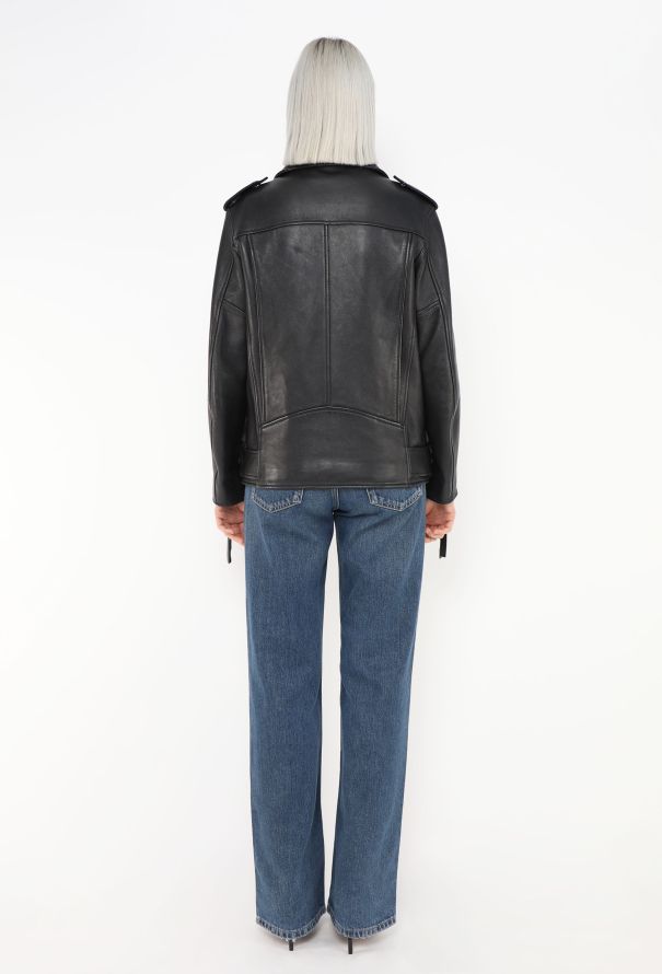 Acne Studios Leather Biker Jacket - 7