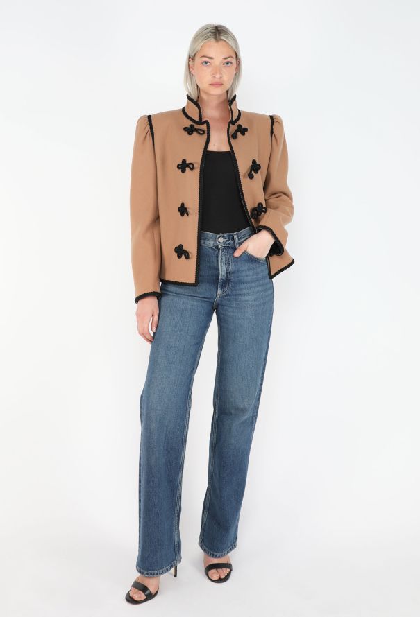 Saint Laurent Braided Trim Toggle Jacket, F/W 1982 - 4