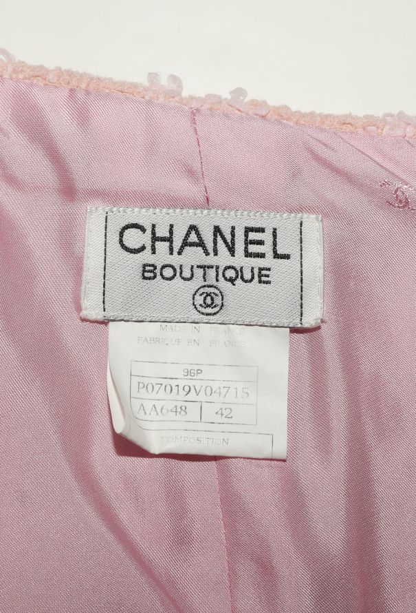 Chanel 1996 Frayed Houndstooth 'CC' Skirt - 5 Chanel 1996 Frayed Houndstooth 'CC' Skirt - 5