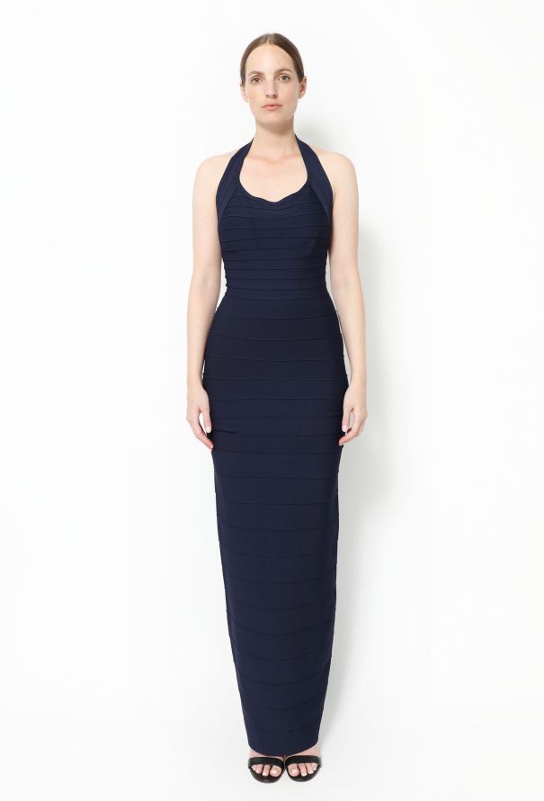 Hervé Léger '90s Bandage Halter Dress - 1