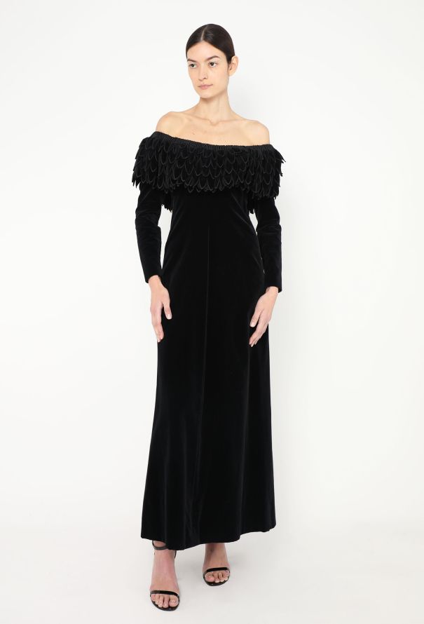 Nina Ricci Couture 1968 Velvet Dress - 1
