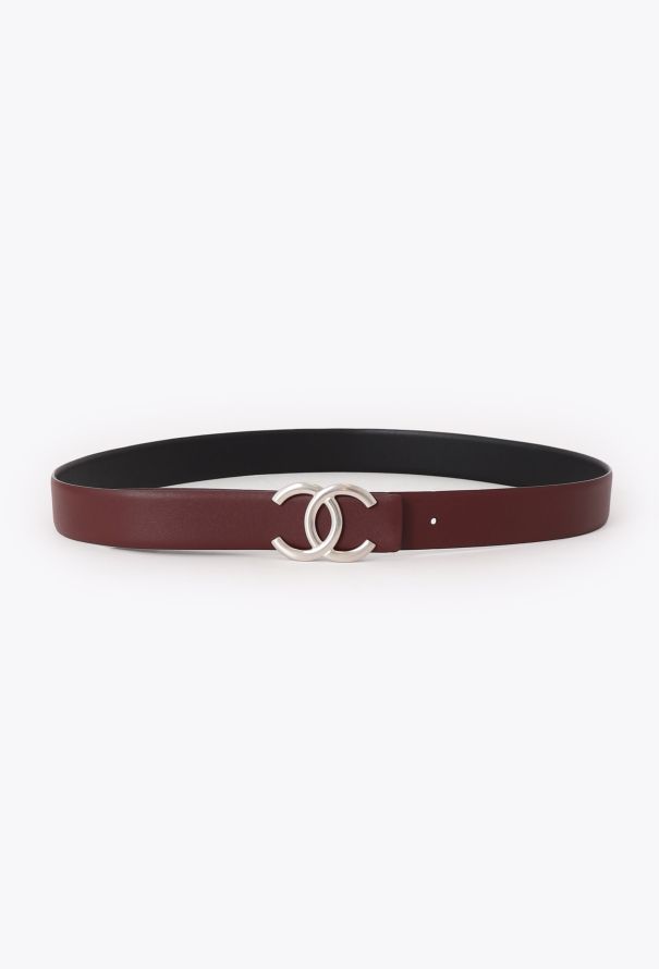 Chanel 2022 Reversible Calfskin 'CC' Belt - 2