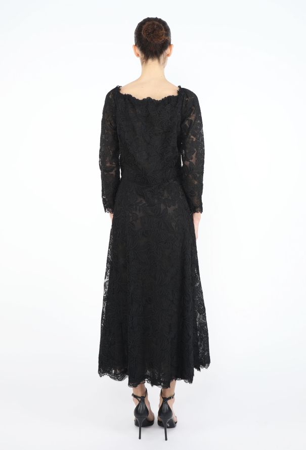 Saint Laurent 1999 Haute Couture  Raschel Flared Dress - 5