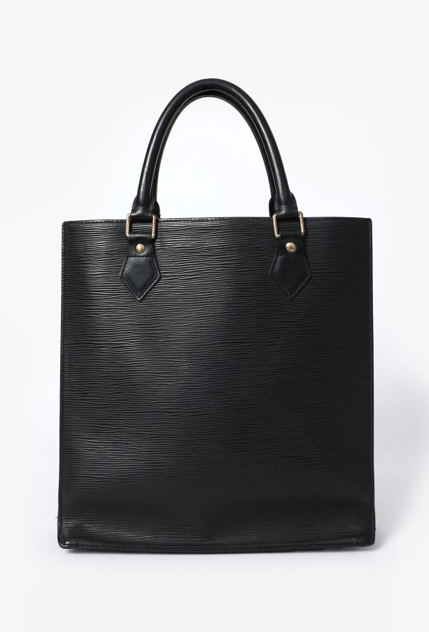 Louis Vuitton Vintage Black Epi Sac Plat - 4