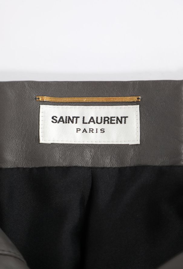 Saint Laurent Pre-Fall 2024 Cargo Leather Skirt - 7