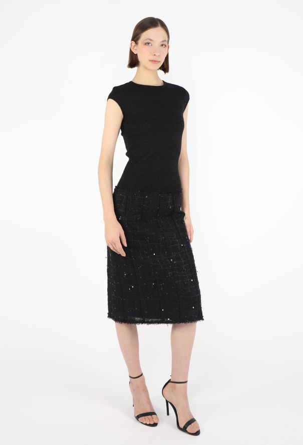 Chanel 2004 Iridescent Embroidered Cashmere Dress - 3