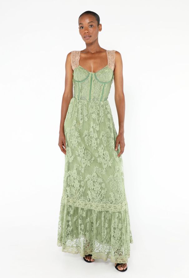 Gucci S/S 2022 Lace Bustier Dress - 1