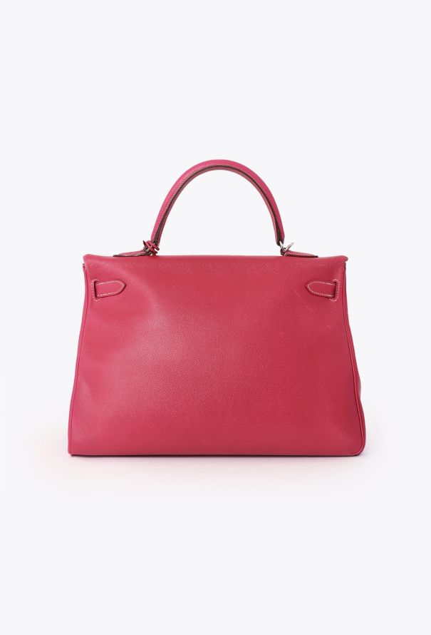 Hermès Rose Tyrien Epsom Kelly Retourné Verso 35 - 5 Hermès Rose Tyrien Epsom Kelly Retourné Verso 35 - 5