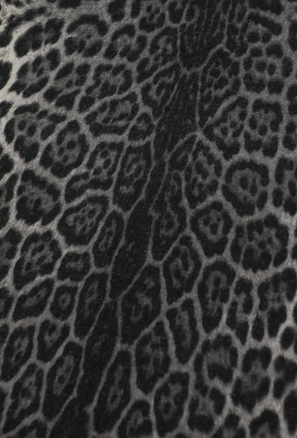 Saint Laurent Frayed Leopard Print Scarf - 4