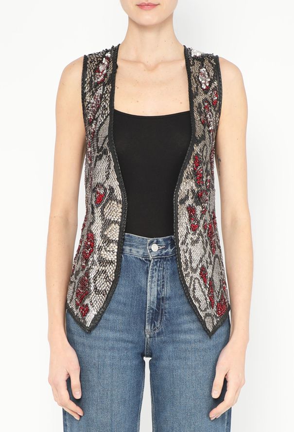 Balmain RARE F/W 2008 Decarnin Hand-Embroidered Vest - 1