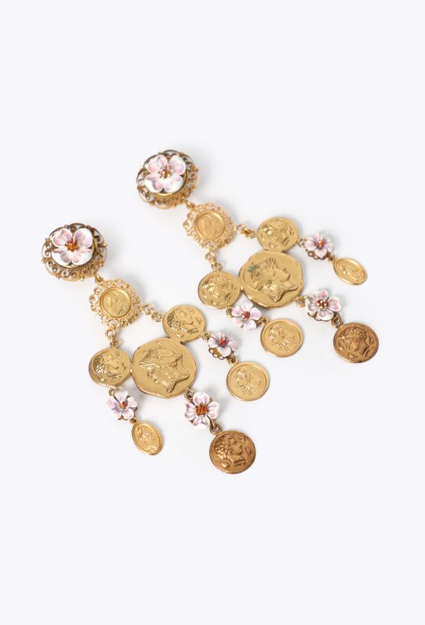 Dolce & Gabbana S/S 2014 Roman Coin Earrings - 4