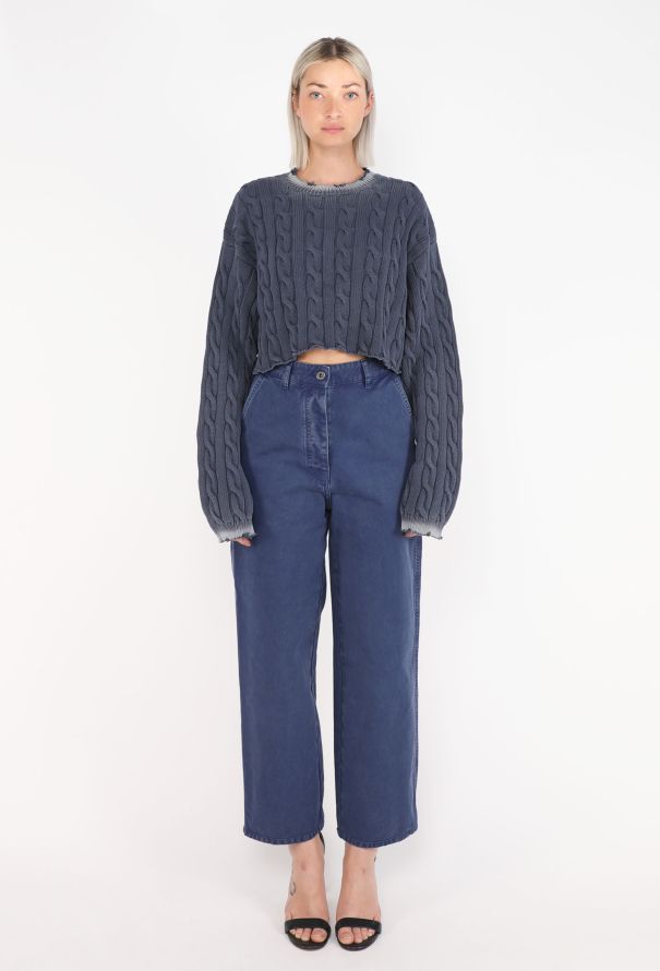 Miu Miu Cropped Cable-Knit Sweater, S/S 2022 - 6